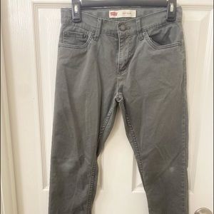 Levi's 511 Skinny Boys Size 14 Reg Gray Slim Fit  Jeans